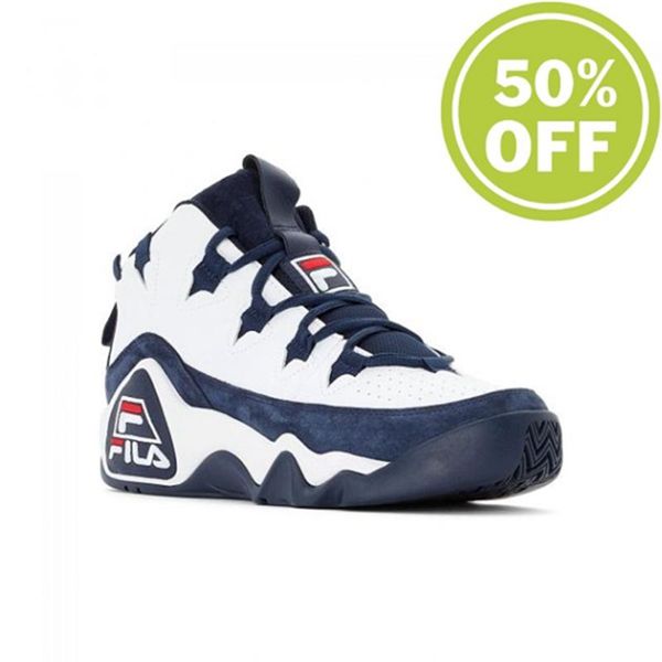 Fila 95 Men's Sneakers - White/Blue,NZ 309-52678